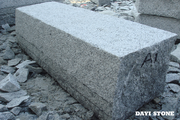 German Kerbstone A1 Top and front edge fine picked others natural split 90~110x30x25cm - Dayi Stone